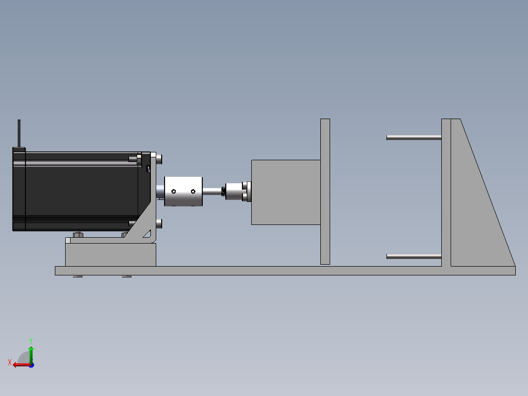 压紧机构模型后视图