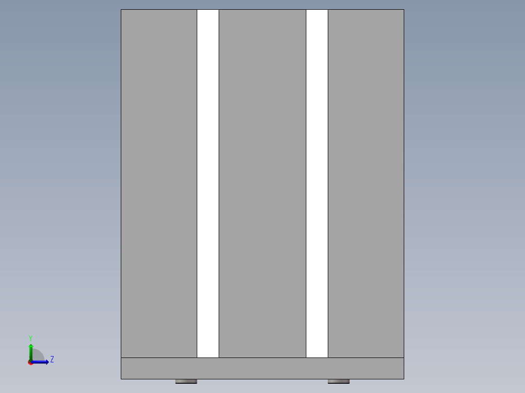 压紧机构模型左视图