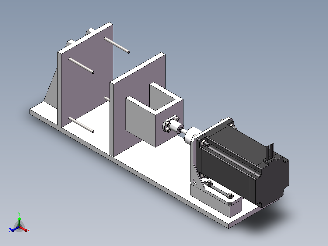 压紧机构模型正等轴测图