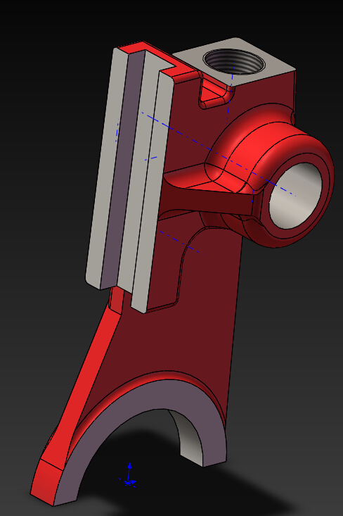 831002拨叉三维图. www.jxdiguo.com