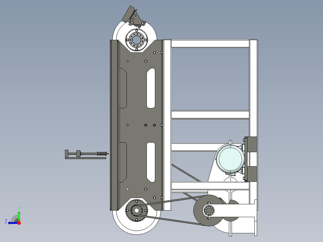 新桃片糕切片机右视图
