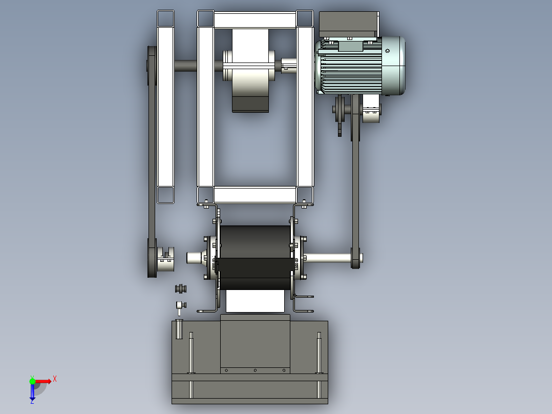 新桃片糕切片机俯视图