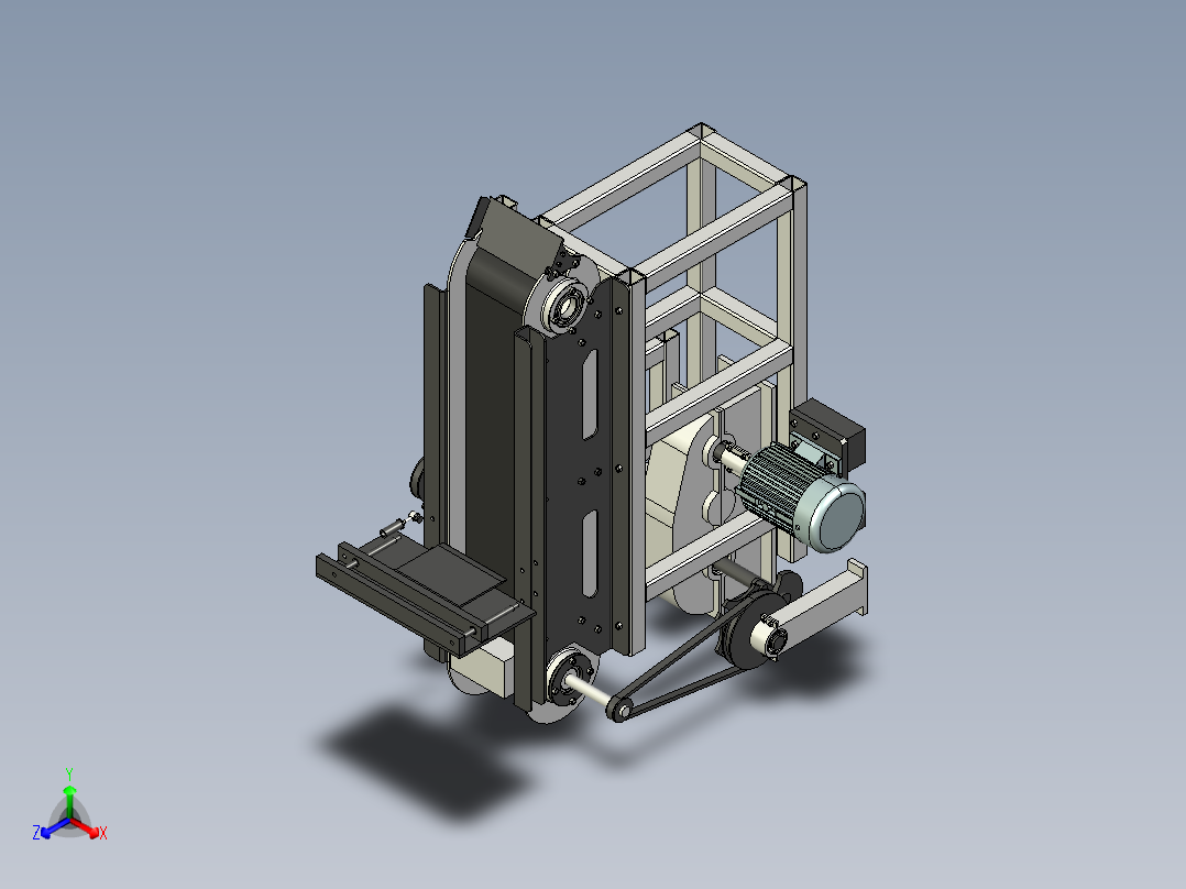 新桃片糕切片机正等轴测图