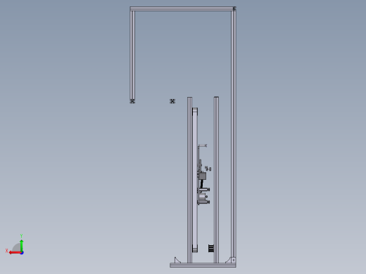 全自动硬纸板包装机 三维和二维图纸及设计说明书后视缩略图