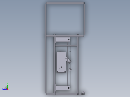全自动硬纸板包装机 三维和二维图纸及设计说明书右视缩略图