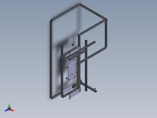 全自动硬纸板包装机 三维和二维图纸及设计说明书正等轴测缩略图