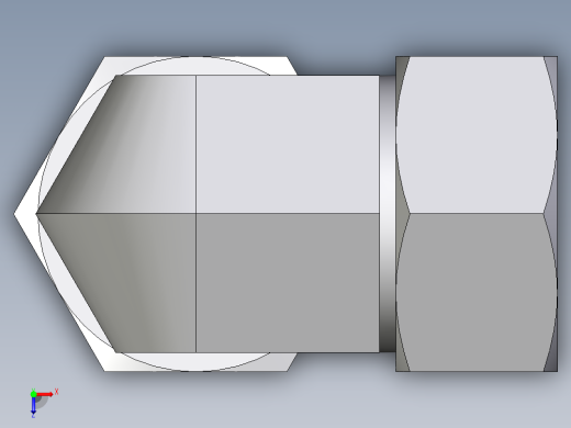 卡套式工业通用硬管接头EO_Adjustable_Locknut_elbow_WEE28ZLMORCF俯视缩略图