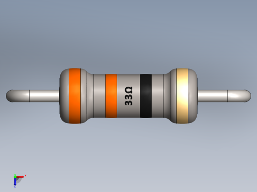 电容器 二极管 电阻器-Resistor 33 Ohm俯视缩略图