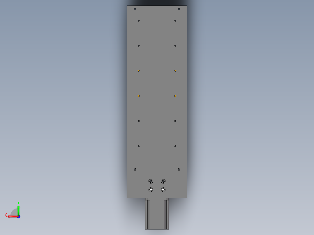 丝杆滑台后视图