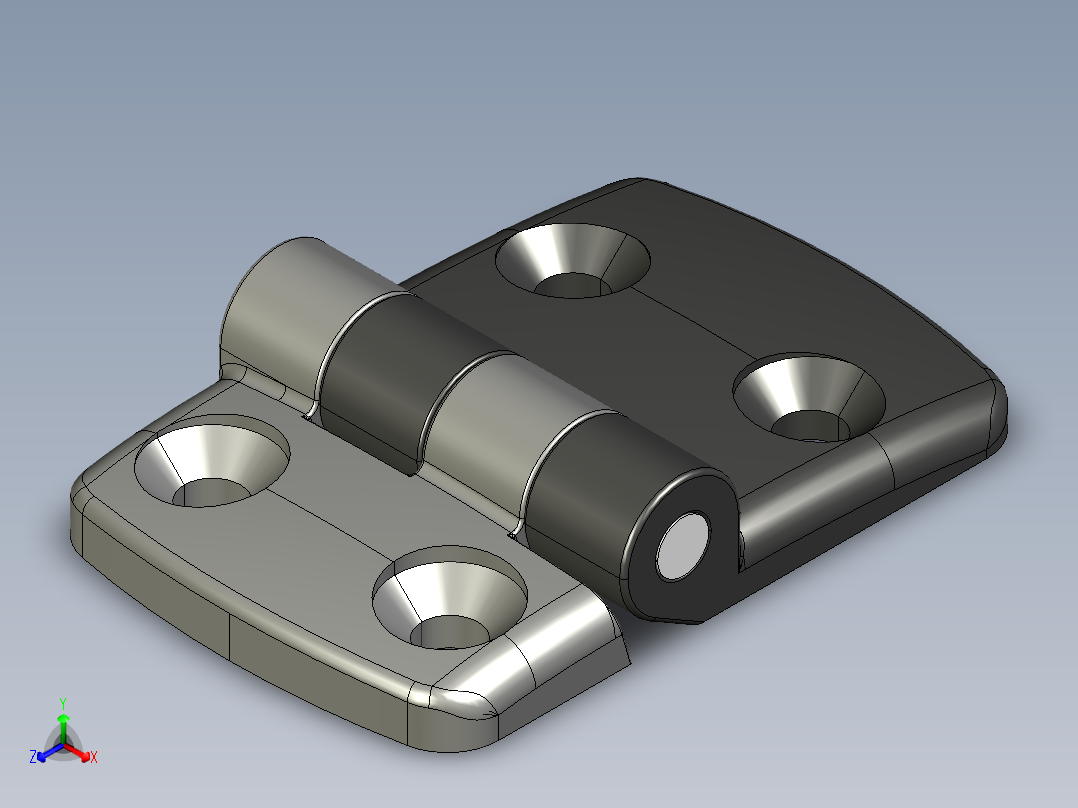 型材-KJN 30-45 COMBI HINGE 095K3045F00正等轴测图