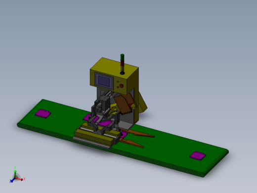 光驱贴膜机三维模型