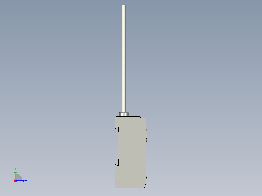 基恩士FS-V11_kc图纸模型左视图