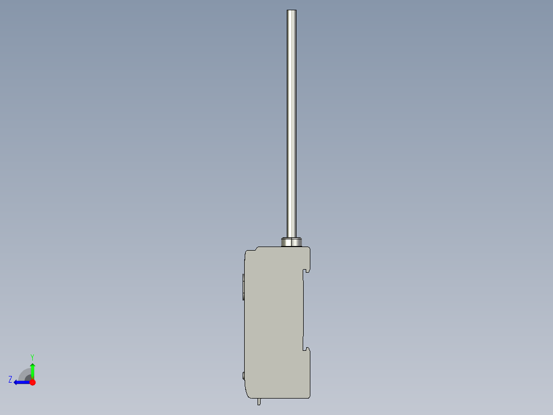 基恩士FS-V11_kc图纸模型右视图
