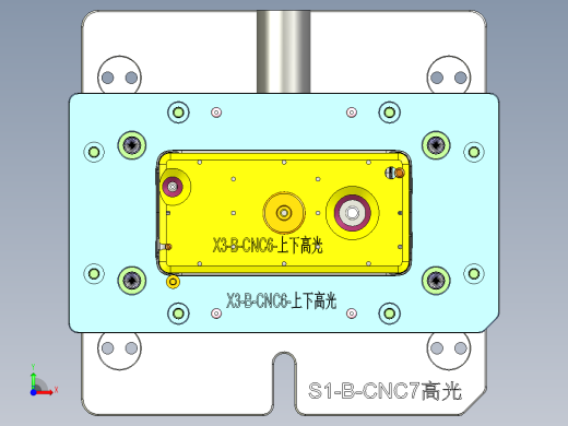 X3-B笔记本CNC工装夹具三维模型-CNC6-1013前视缩略图
