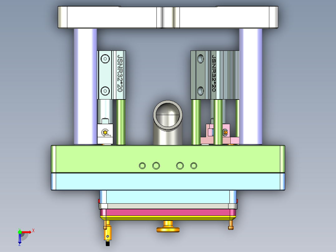 X3-B笔记本CNC工装夹具三维模型-CNC6-1013俯视图