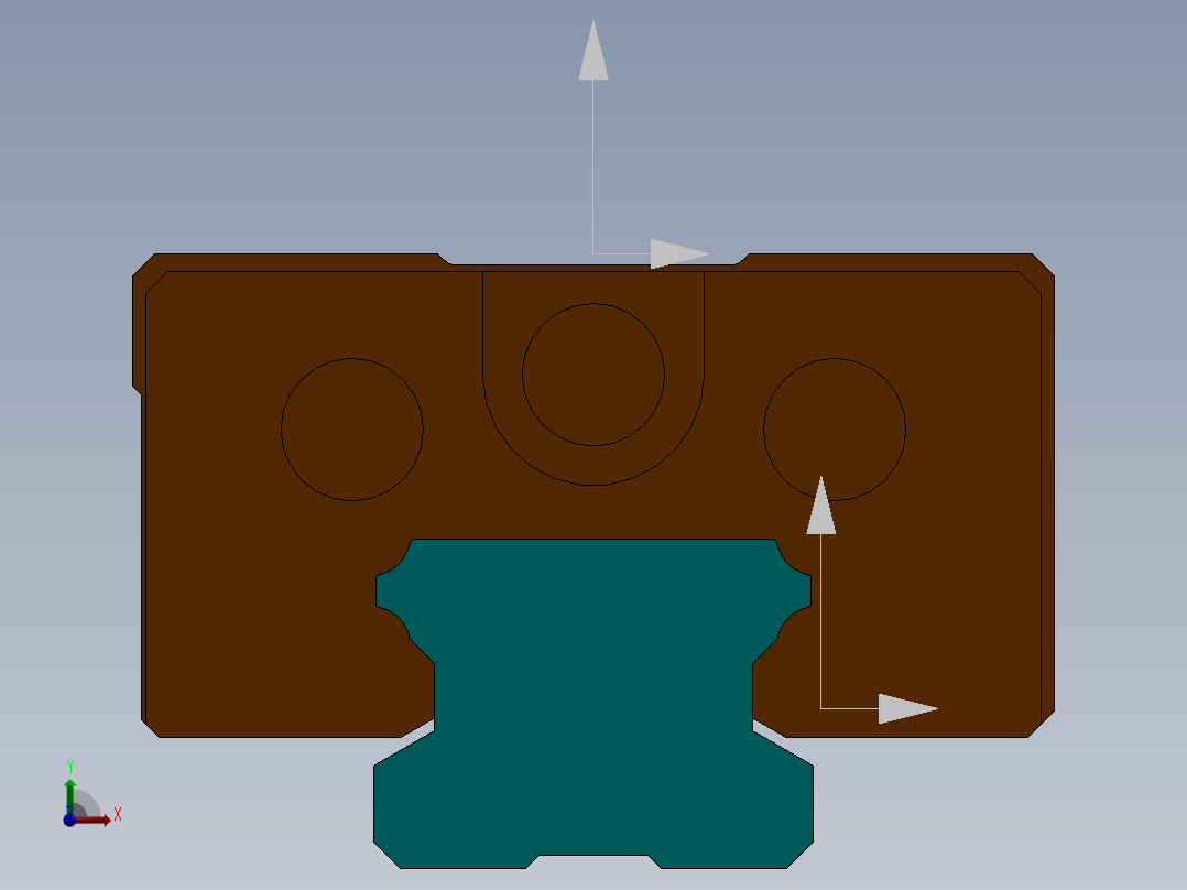 低组装直线导轨20前视图