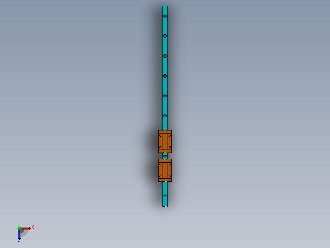 低组装直线导轨20俯视图