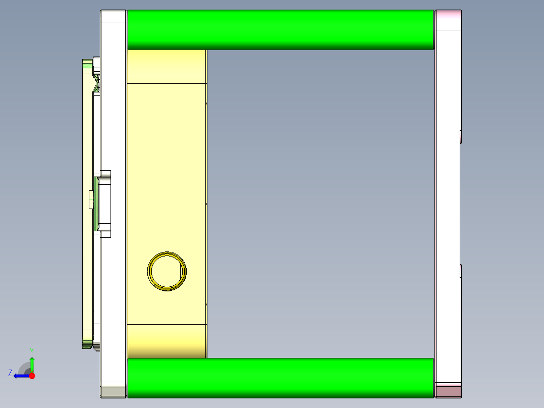 FONE-D笔记本CNC工装夹具三维模型-CNC3-1114右视图