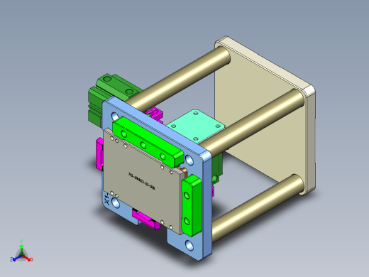 X1-笔记本CNC工装夹具三维模型CNC1-1130正等轴测缩略图