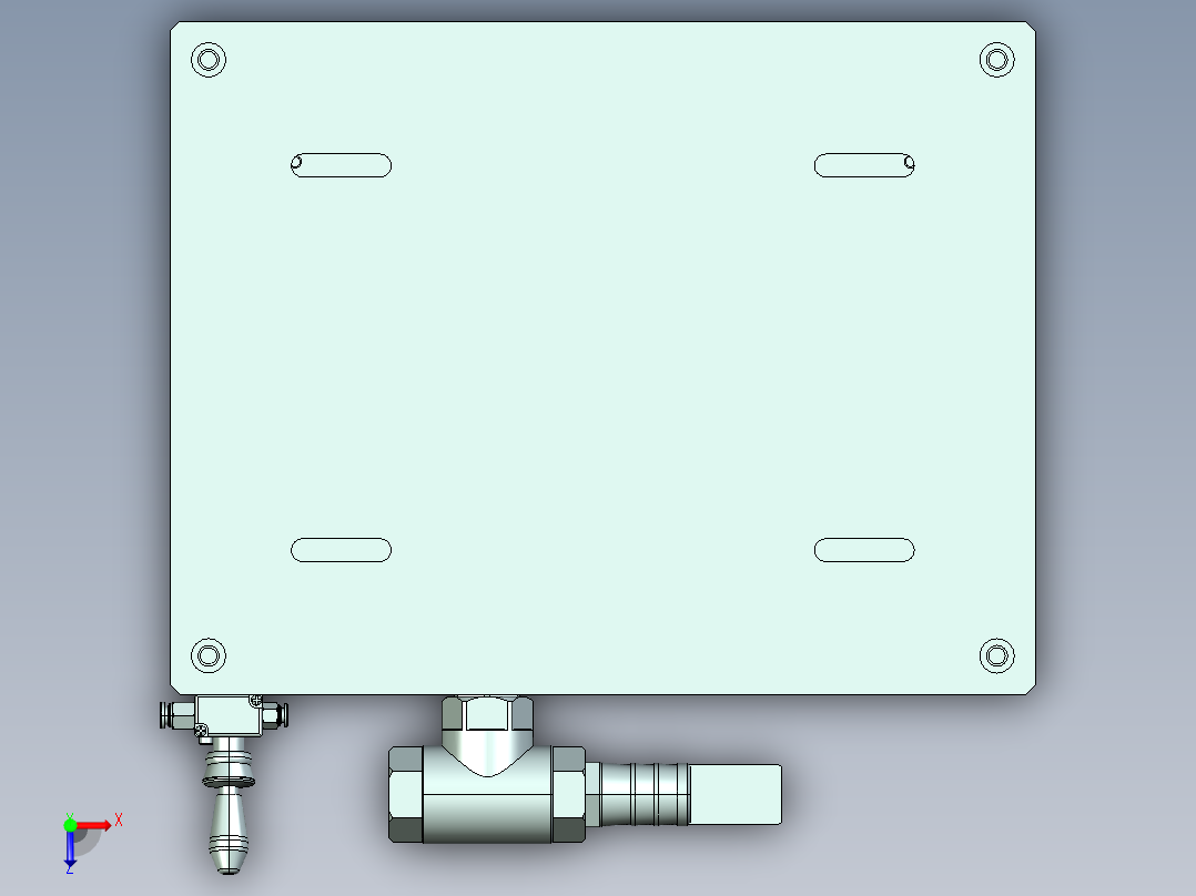 C15C-笔记本CNC工装夹具三维模型cnc3俯视图