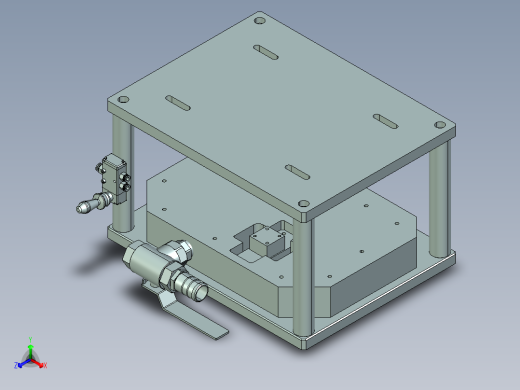 C15C-笔记本CNC工装夹具三维模型cnc3正等轴测缩略图