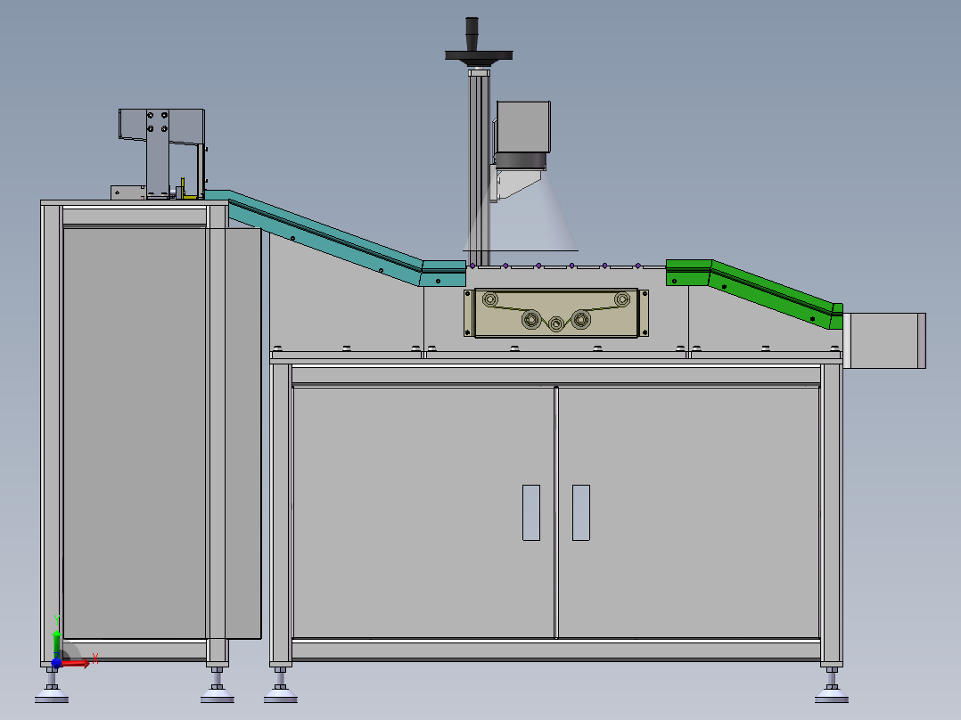 圆筒笔激光打标机sw18可编辑前视图