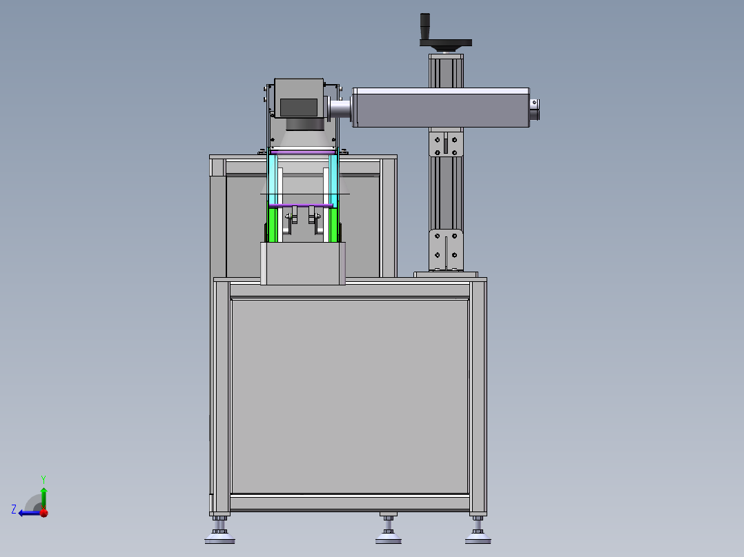 圆筒笔激光打标机sw18可编辑右视图