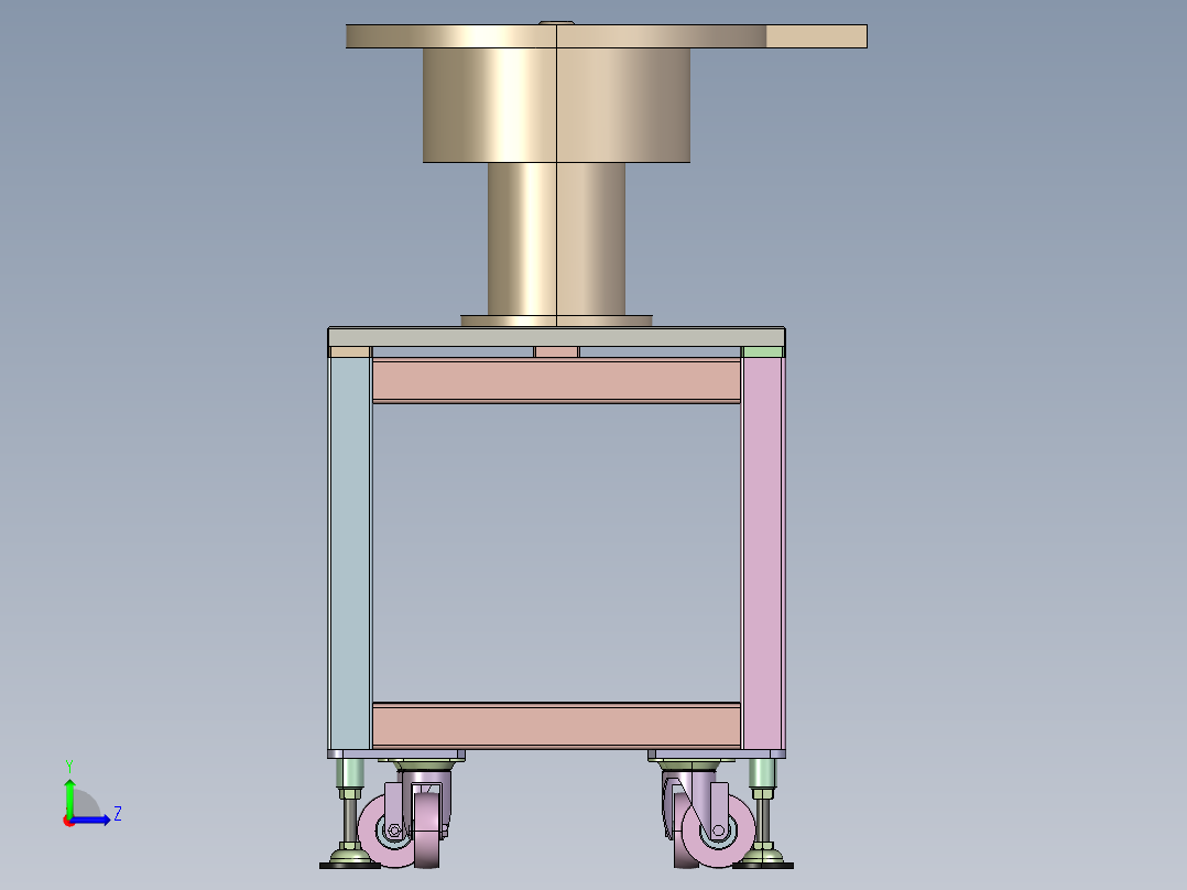 钻头自动组装冲压机creo5.0.zip左视图