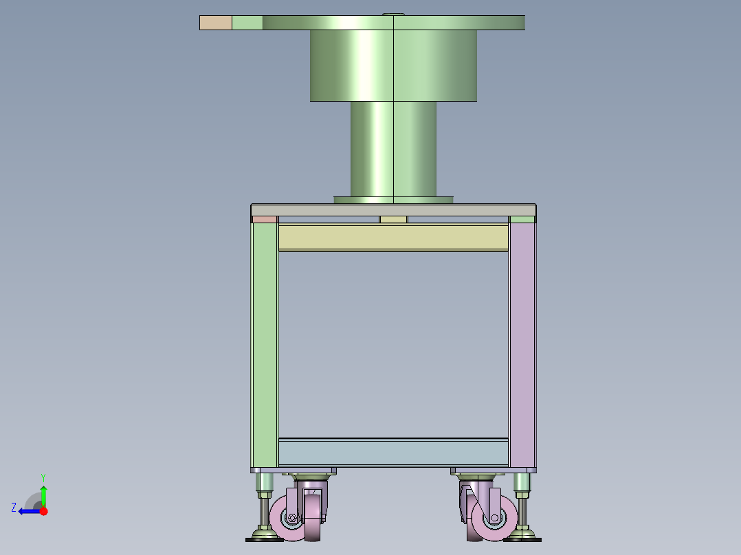 钻头自动组装冲压机creo5.0.zip右视图