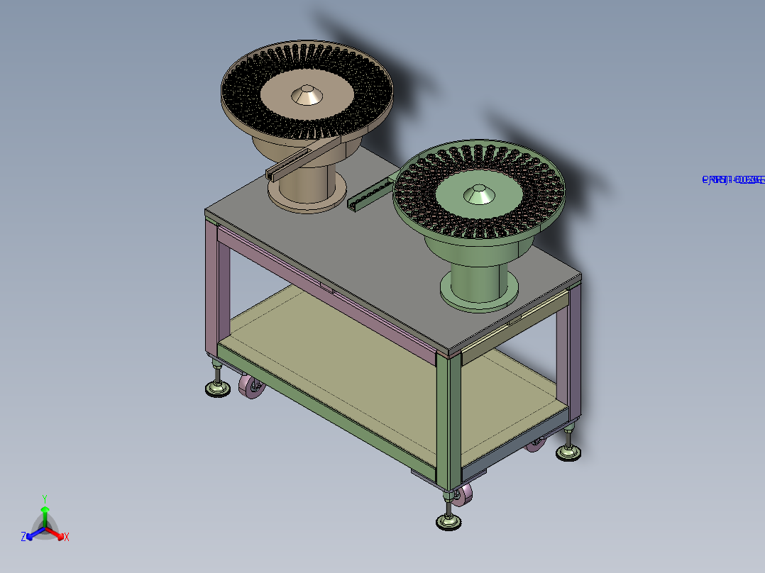 钻头自动组装冲压机creo5.0.zip正等轴测图
