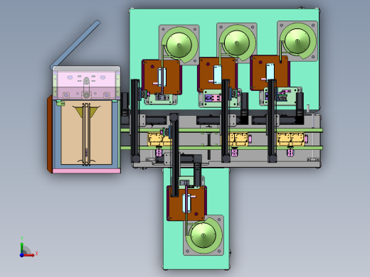 基板插件自动生产线sw18可编辑前视缩略图
