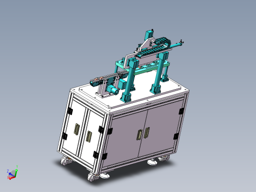双工件同步旋转90度取放机构sw18