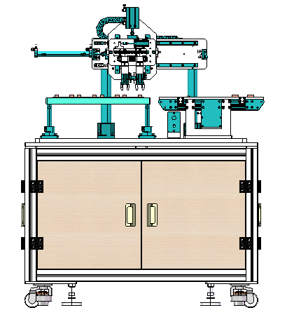 双工件同步旋转90度取放机构sw18