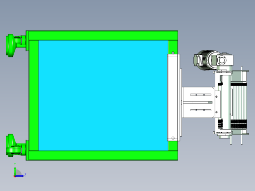 圆轴自动分选设备设计左视缩略图