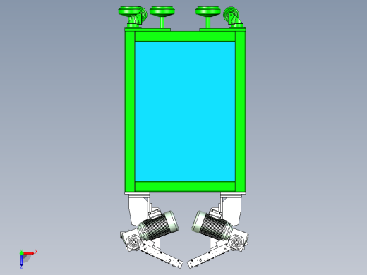 圆轴自动分选设备设计俯视缩略图