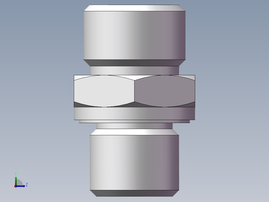 公制螺纹ED密封、1CM-16-14WD左视图