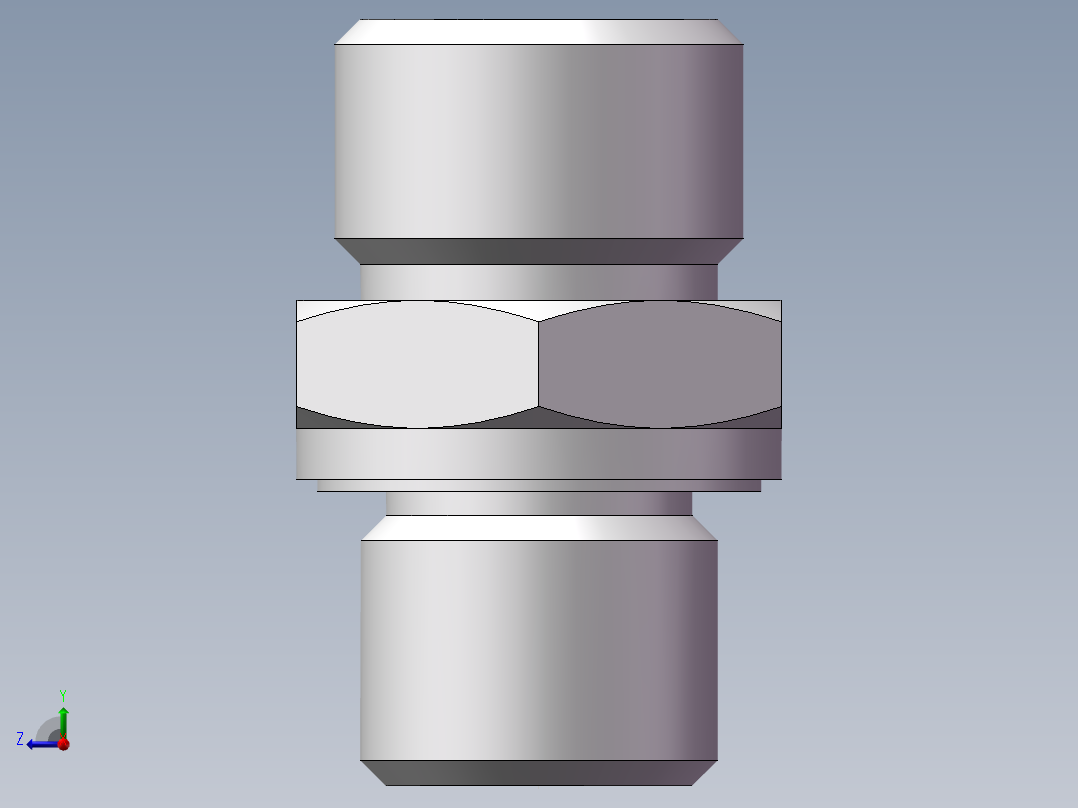 公制螺纹ED密封、1CM-16-14WD右视图