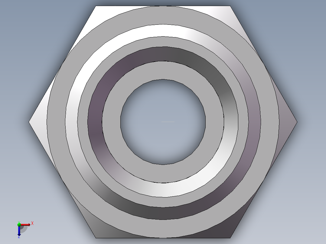 公制螺纹ED密封、1CM-16-14WD俯视图