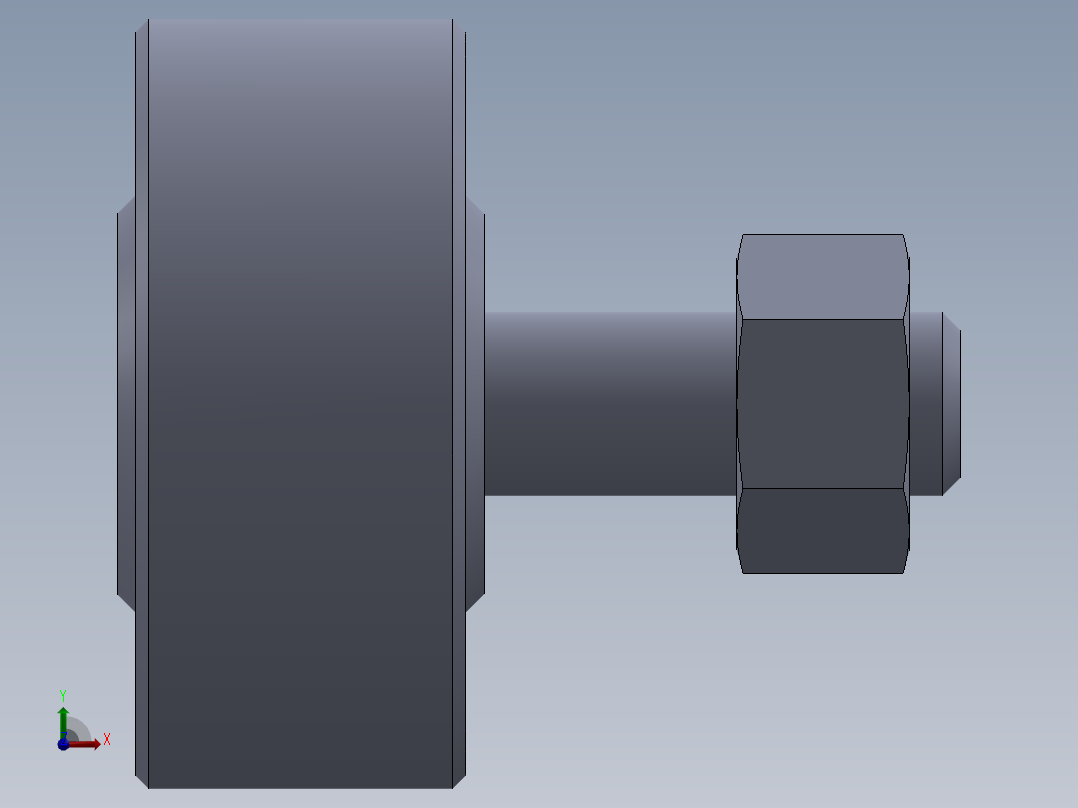 凸轮随动器 米思米 CFFRU5-13前视图