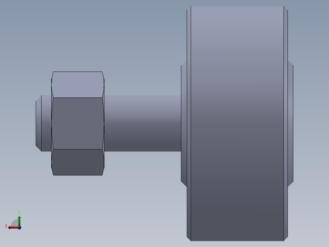 凸轮随动器 米思米 CFFRU5-13后视图
