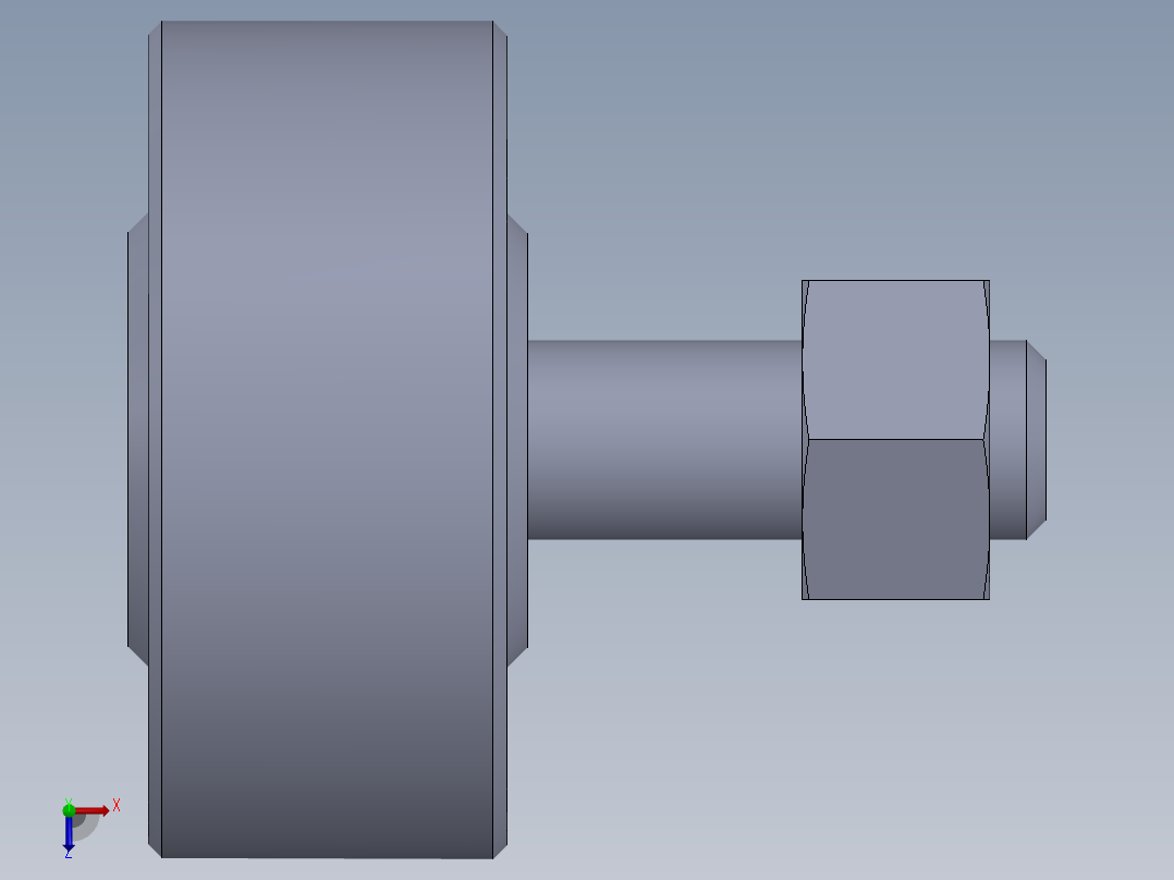凸轮随动器 米思米 CFFRU5-13俯视图