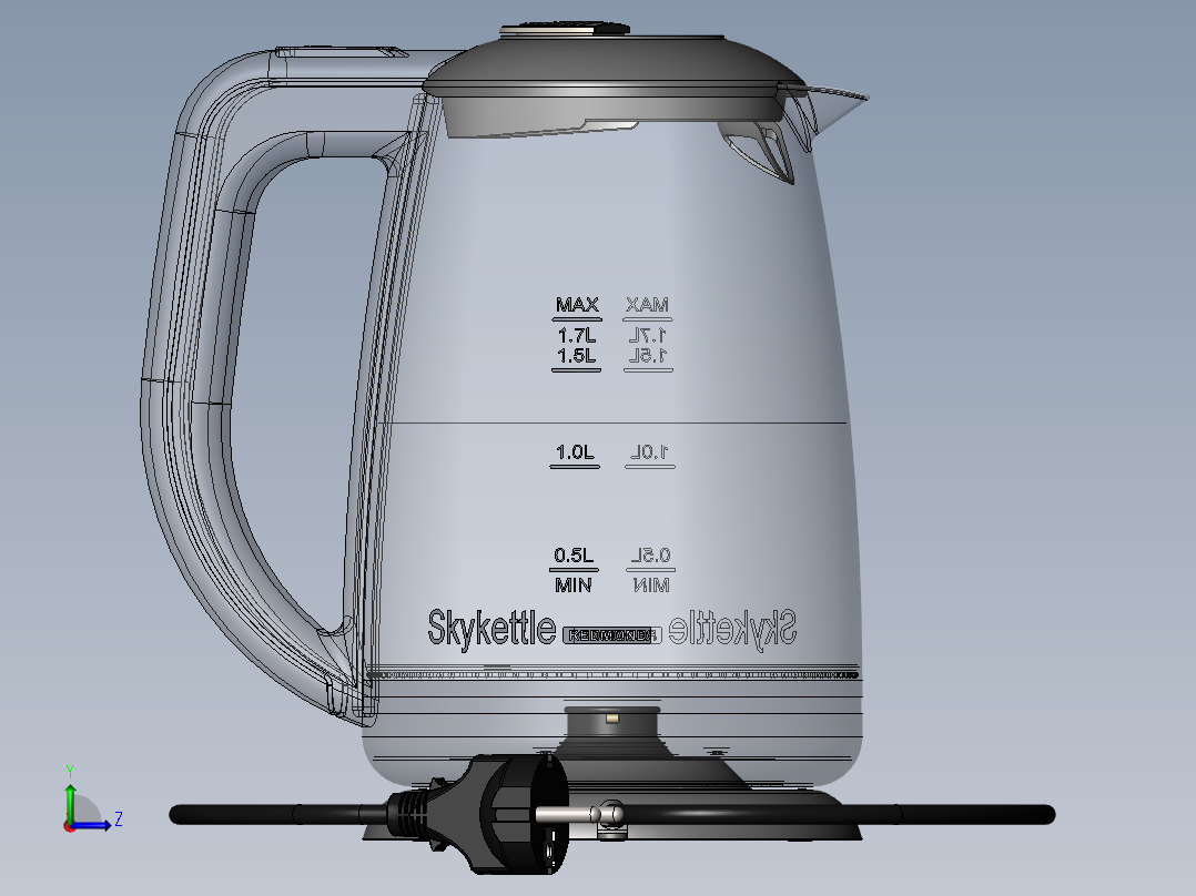 电饭煲 电热水壶(3)左视图