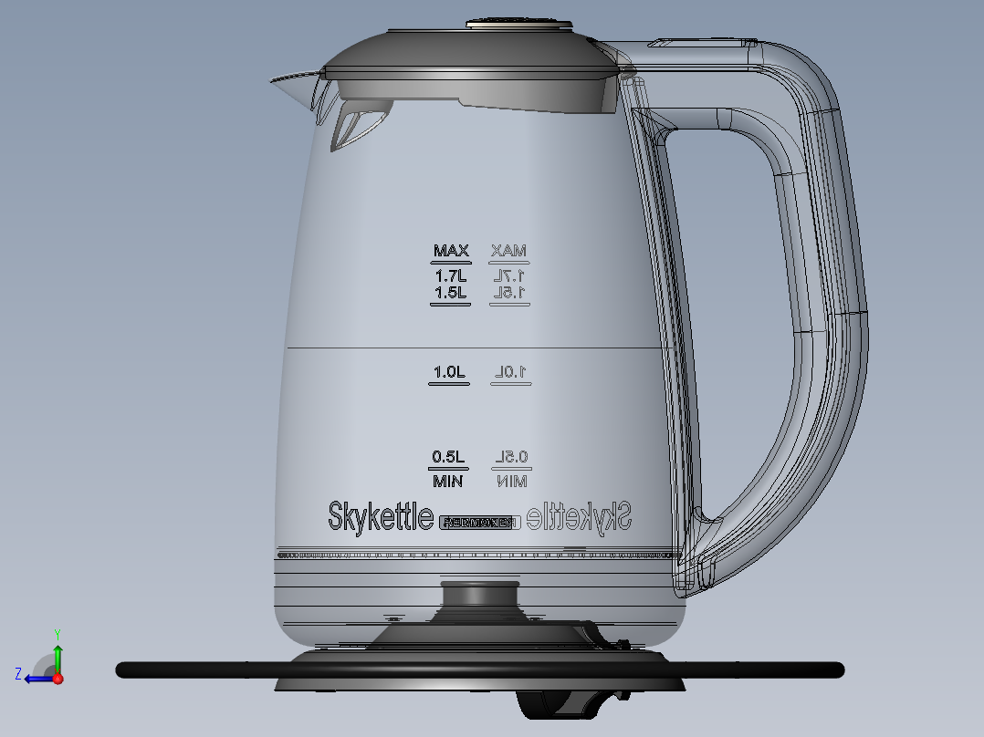 电饭煲 电热水壶(3)右视图