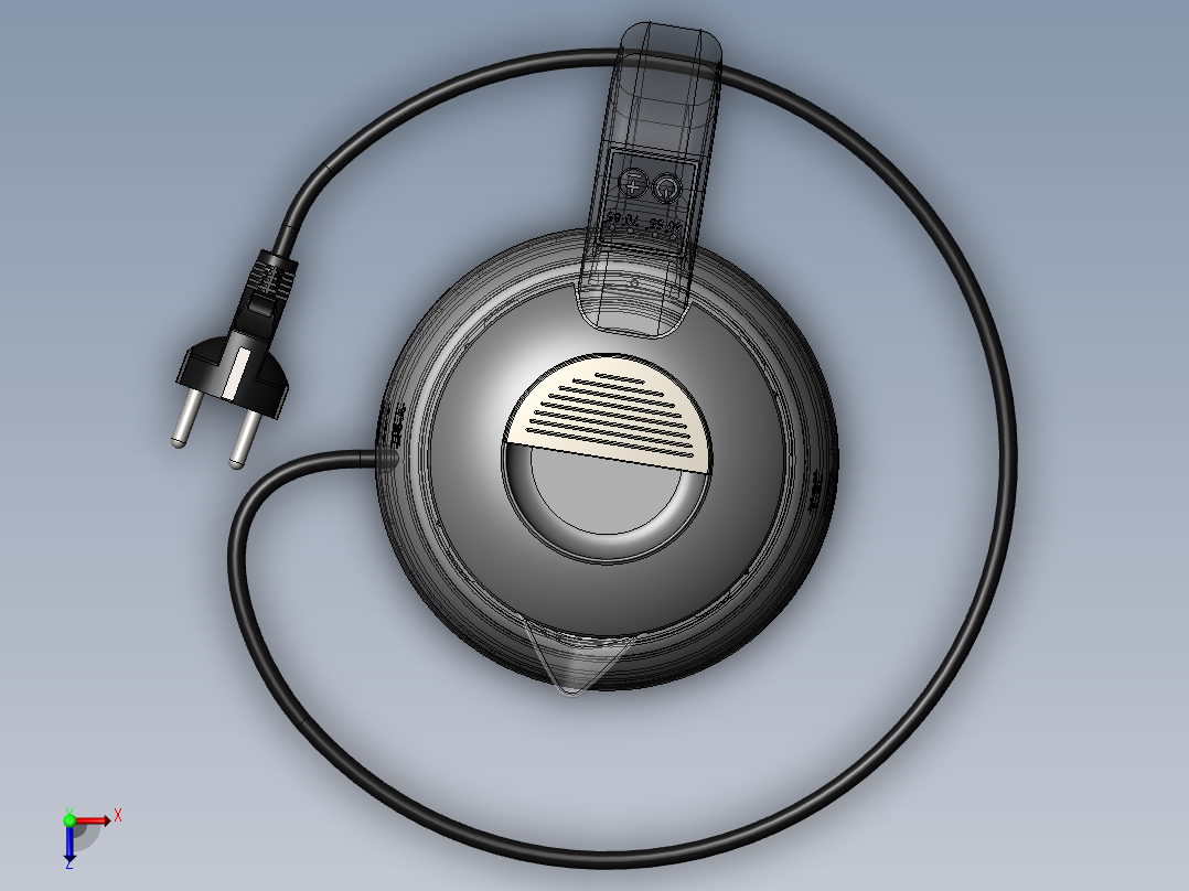 电饭煲 电热水壶(3)俯视图