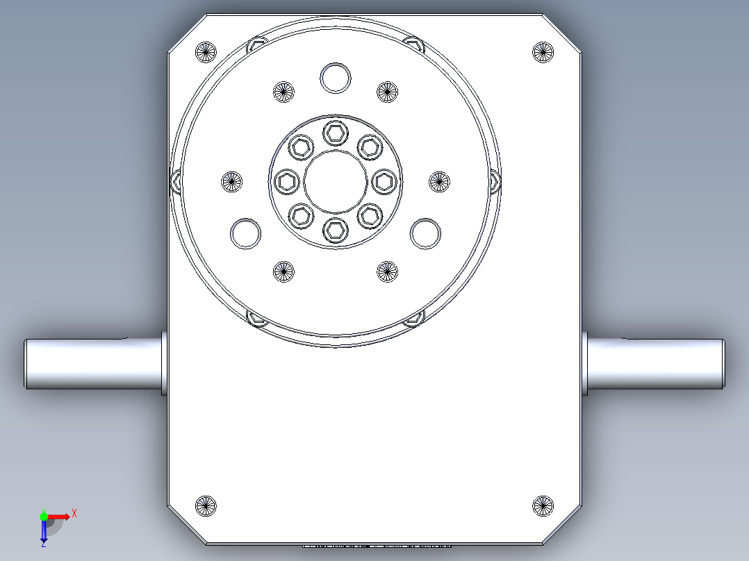 RU70DH升降摇摆型俯视图