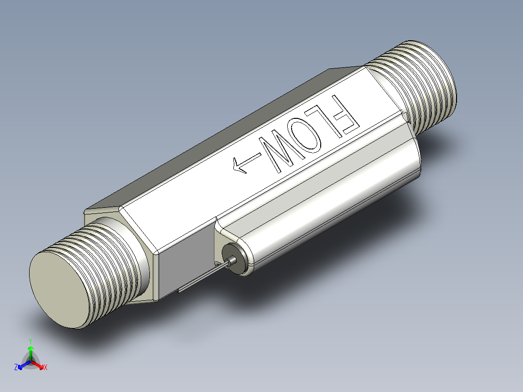 流量开关FS480正等轴测图