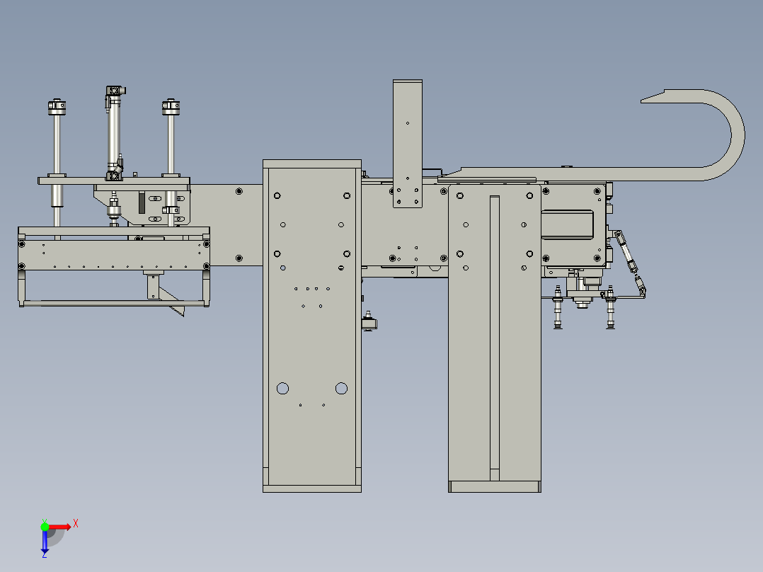 YSZ150B-03-06负极叠片机械手组件俯视图