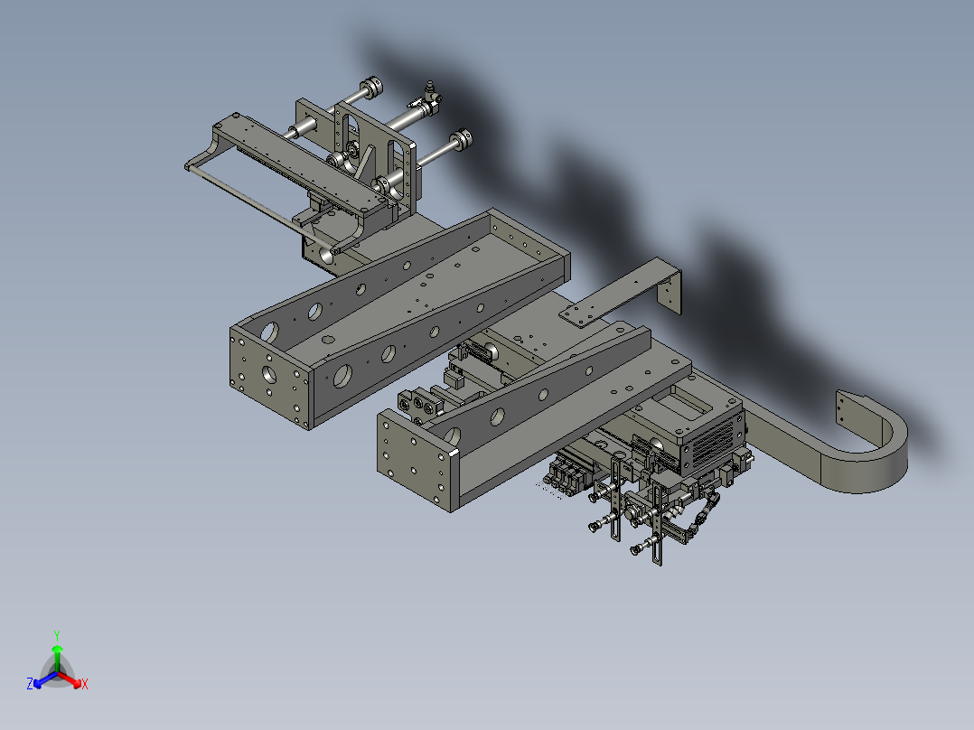 YSZ150B-03-06负极叠片机械手组件正等轴测图
