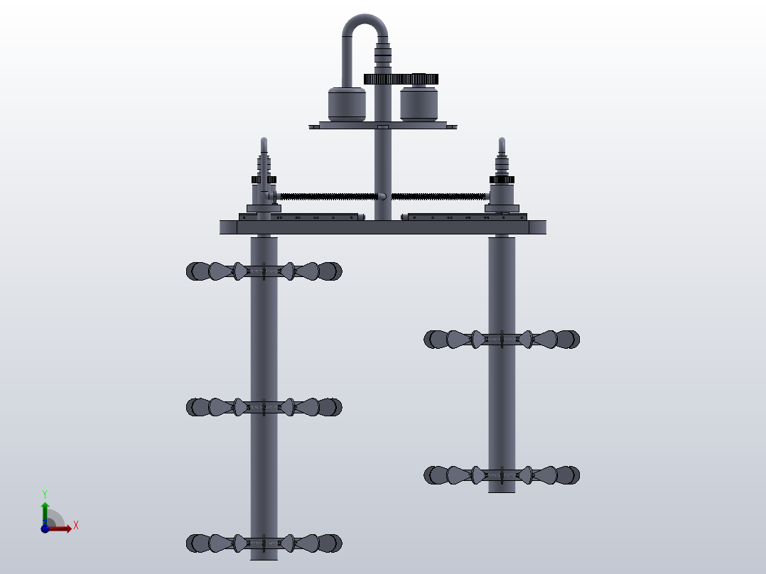 湿式吸收法净化处理废气的混匀搅拌器、配套系统前视图