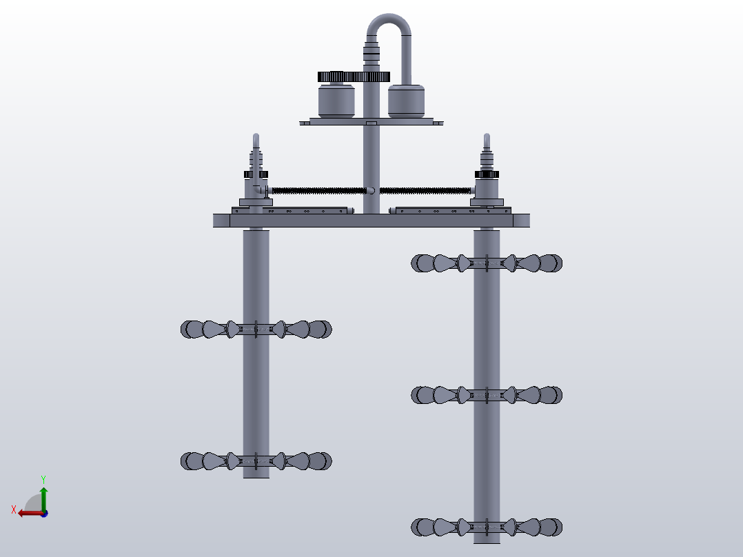 湿式吸收法净化处理废气的混匀搅拌器、配套系统后视图